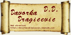 Davorka Dragičević vizit kartica